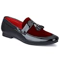 LE GREEM Men39s Patent Leather Slip on