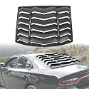 Rear Window Louver Cover Windshield Sun Shade ABS Matte Black