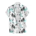 Cotton Blend Stratchable Casual Half Sleeve Coconut