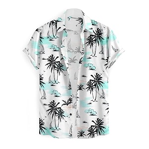 Cotton Blend Stratchable Casual Half Sleeve Coconut