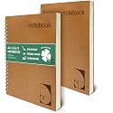 le vent 2 pack Grid Paper Large Spiral Notebook 8.5 x 11 with 100gsm Thick Paper - Square Graph Quad Ruled Notebooks for Math, Science, Engineering - 200 Pages of Lay Flat, Ink Proof Paper - A4