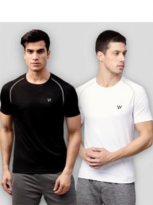 Le Werks Printed Men Round Neck Black