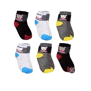 leacom kids warm woolen socks for kids winter ankle socks for kids baby boys and baby girls thick terry towel socks for kids multicolour