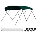Leader Accessories 10 Colors 3-4 Bow Bimini Top for Boats Boat Canopy Cover