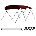 Leader Accessories 10 Colors 3-4 Bow Bimini Top for Boats Boat Canopy Cover