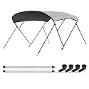 Leader Accessories 10 Colors 3-4 Bow Bimini Top for Boats Boat Canopy Cover