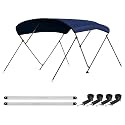 Leader Accessories 10 Colors 3-4 Bow Bimini Top for Boats Boat Canopy Cover