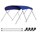 Leader Accessories 10 Colors 3-4 Bow Bimini Top for Boats Boat Canopy Cover