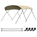 Leader Accessories 10 Colors 3-4 Bow Bimini Top for Boats Boat Canopy Cover