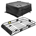 Leader Accessories 64"x39" Roof Rack Cargo Basket with Waterproof Cargo Bag
