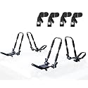 Leader Accessories Folding Kayak Roof Rack 4 PCS for 2 Kayaks - Smaller