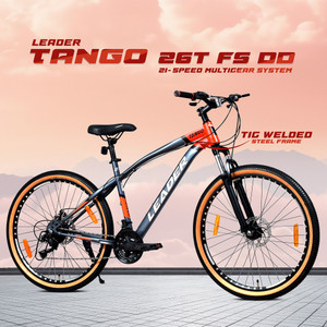 leader tango 26t premium mtb bike cycle for men  precision 21-speed gear bicycle 26 t inch mountain cycle