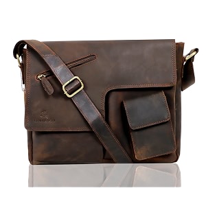 leaderachi vintage hunter leather messenger bag office bag travel crossbody bag