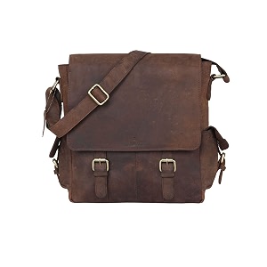 leaderachi vintage hunter leather messenger bag office bag travel crossbody bag