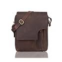 LEADERACHI Vintage Hunter Leather Messenger Bag Office Bag Travel Crossbody Bag