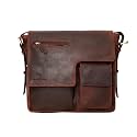 LEADERACHI Vintage Hunter Leather Messenger Bag Office Bag Travel Crossbody Bag