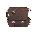 LEADERACHI Vintage Hunter Leather Messenger Bag Office Bag Travel Crossbody Bag