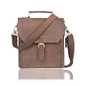 LEADERACHI Vintage Hunter Leather Messenger Bag Office Bag Travel Crossbody Bag