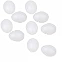Leadigol 10 Pcs Solid Parrot Plastic Eggs,Simulated Fake Bird Eggs for Stop Egg Laying,Fake Bird Eggs for Cockatiels Parakeet Budgie Pigeon Lovebird