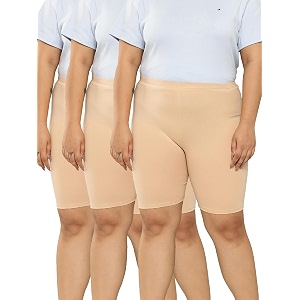 LEADING LADY Womens Solid Cotton Mid Rise