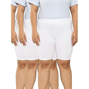 LEADING LADY Womens Solid Cotton Mid Rise