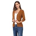 Leadingstar Women39s 34 Sleeve Cardigan Lightweight Sweater