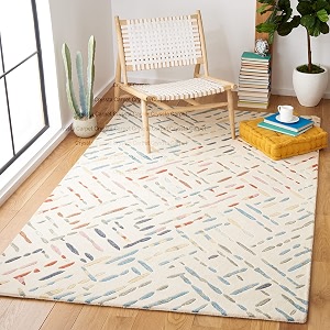 Leaf Flora Pattern Woolen Carpet for