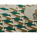 Leaf amp Flora Pattern Woolen Carpet for