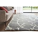 Leaf amp Flora Pattern Woolen Carpet for