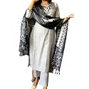 Leaf Embroidered 34 Sleeve Cotton Kurti Pant