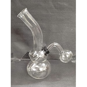 leahana 634 vertical mouth clear glass bong