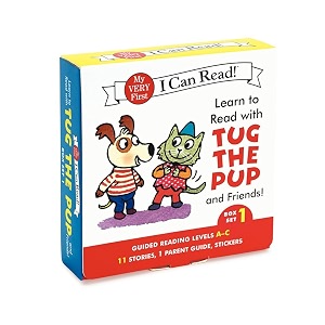 learn to read with tug the pup and friends box set 1 levels included a-c