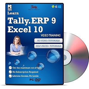 learn tallyerp9 release 6 with gst  excel 2010 video training dvd in hindi  no subscription required  lifetime access  no limits