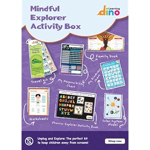 learning dino 7-in-1 activity kit for kids 3-8 years
