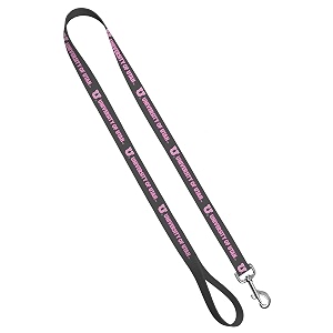 leash 34 inch by 6 feet university of utah - pink in gray
