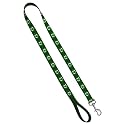 Leash 3/4 inch by 6 feet, University of Oregon - Green Carbon Fiber Chrome O