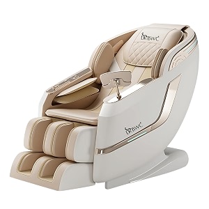4d zero gravity full body massage chair for home  ai body scan long sl track heat therapy air compression bluetooth  ideal for parents royal beigh