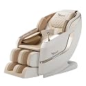 4D Zero Gravity Full Body Massage Chair for Home | AI Body Scan, Long SL Track, Heat Therapy, Air Compression, Bluetooth | Ideal for Parents (Royal Beigh)
