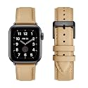 Genuine Leather Band Compatible with Apple Watch Bands for men Office