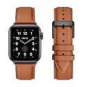 Genuine Leather Band Compatible with Apple Watch Bands for men Office