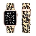 Genuine Leather Band Compatible with Apple Watch Bands for men Office