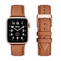 Genuine Leather Band Compatible with Apple Watch Bands for men Office