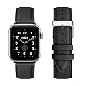 Genuine Leather Band Compatible with Apple Watch Bands for men Office