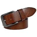 Leather Belt for Men with Zinc Buckle