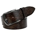 Leather Belt for Men with Zinc Buckle