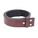 Leather Belt Strap Vintage Distressed Texture 1.5" Wide For Men and Women