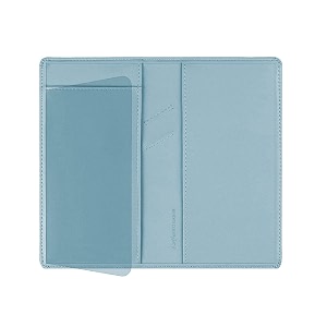 leather checkbook cover with pen holder and built-in divider basic checkbook holder case for menampwomen