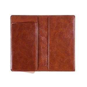 leather checkbook cover with pen holder and built-in divider basic checkbook holder case for menampwomen