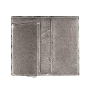 leather checkbook cover with pen holder and built-in divider basic checkbook holder case for menampwomen