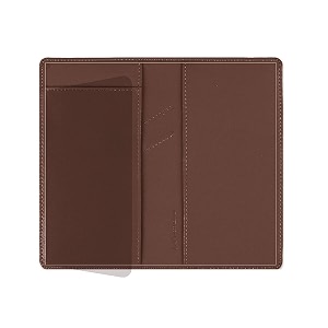 leather checkbook cover with pen holder and built-in divider basic checkbook holder case for menampwomen